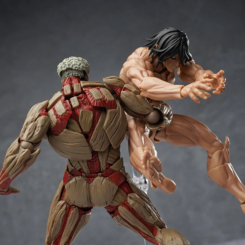 Caliente en Stock Kaiyodo Eren Jaeger figura de acción increíble Yamaguchi el Titan blindado figura ataque a los Titanes Anime modelo Juguetes