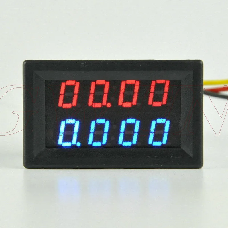 

GWUNW BY42A DC 4-bit dual display LED digital voltage ammeter DC10V 30V 50V 100V 200V 300V 500V 1A 2A 5A10A 100A 200A 300A 500A