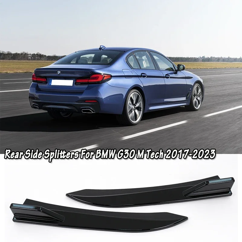 For Bmw G30 5 Series G30 Sedan M-Sport/M-Tech Rear Side Bumper Spoiler Spiltter Diffuser Coner Protector Covers Body Kits 2017-