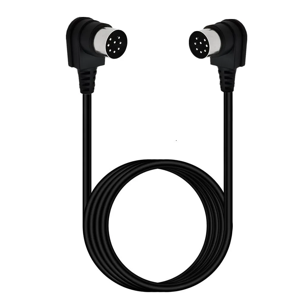 MIDI 8 Pin Din Male To Male 8pin Male Female Speaker Audio 90 degree right angle double elbow L-shaped Cable Cord 0.5m 1m 3m 5m
