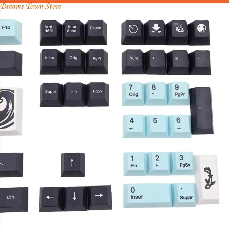 

HX6A 134 Ключи клавиши PBT Dye Sublimation Cemacap
