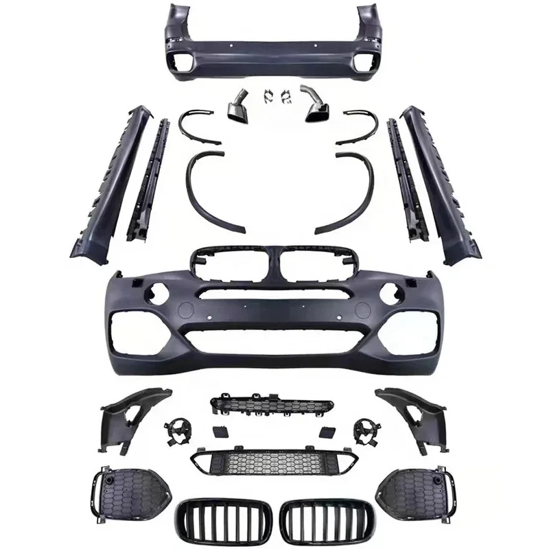 

Комплект обвеса в стиле Tece: передний и задний бамперы, боковые пороги для X5 F15, запчасти для автомобиля 2014-2018 гг.