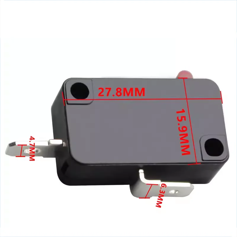 Reverse bent foot normally open MS1 microswitch 16A microwave washing machine foot stroke switch KW7-0