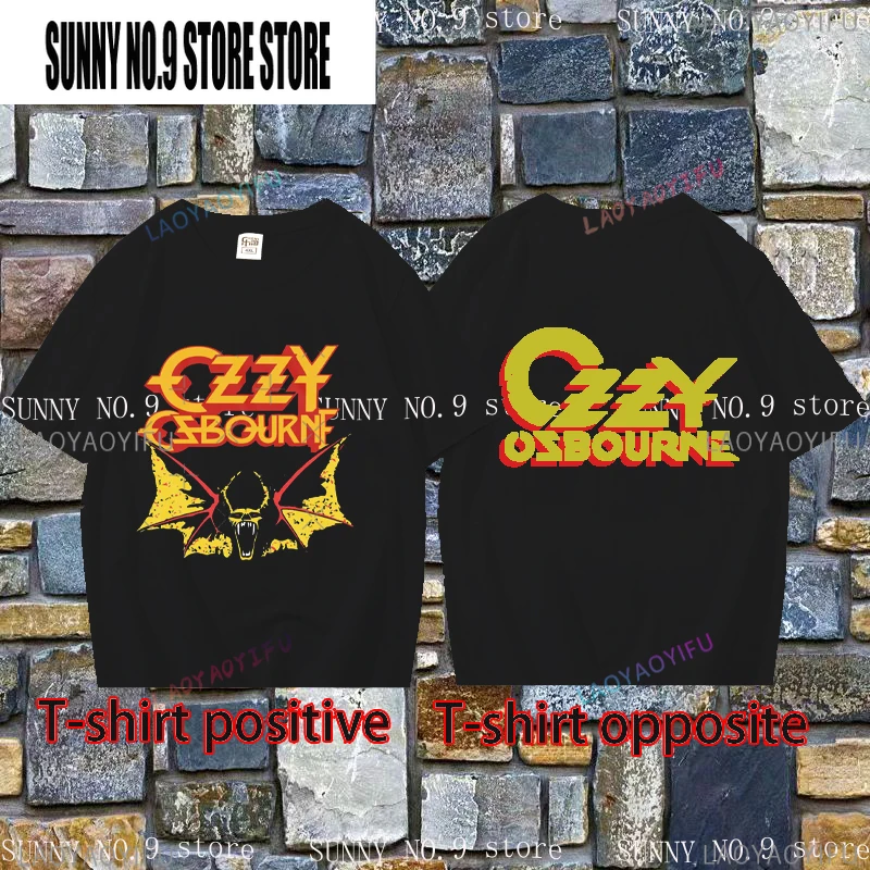 نادر!!!! Ozzy Osbouhibn تحدث عن تي شيرت جولة الشيطان ، تي شيرت أسود عتيق ، من من
