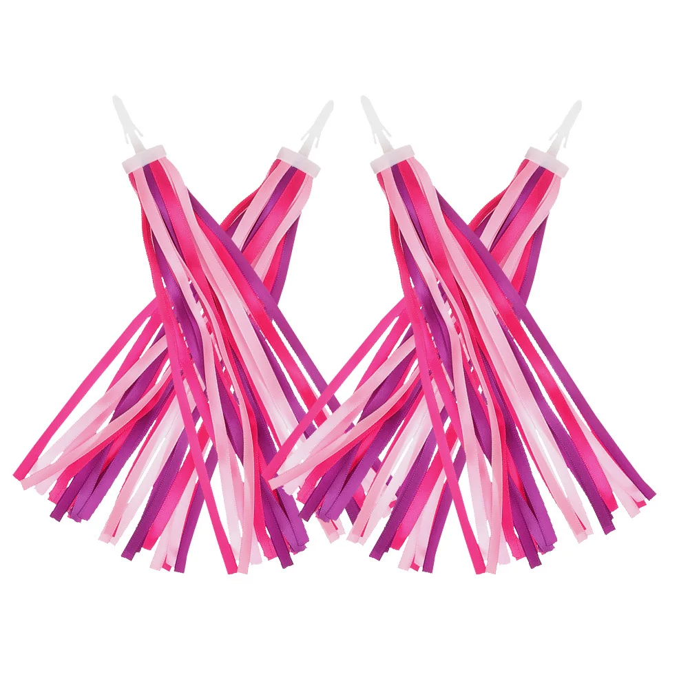 4 قطعة مقود الدراجة أشرطة شرابة من البوليستر خفيفة الوزن ملحقات سكوتر الدراجة المزخرفة #2