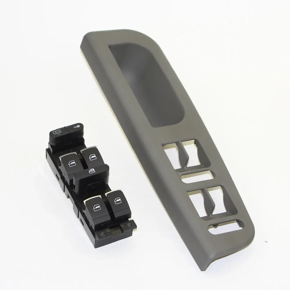 

Window Chrome Gray Master Switch Button Bracket Frame Box 3B1 867 171E 3BD 959 857 For VW Golf MK4 Jetta MK4 Bora Passat B5 3B