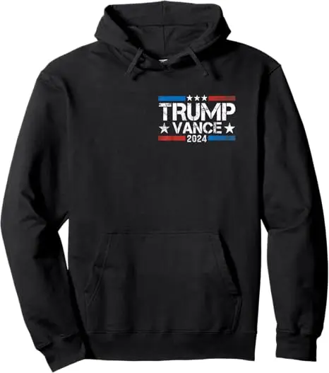 Trump J.D. Vance 2024 Pullower Sweatshirt Funny Trump Better Coverage Than 5G Can You Hear Us Now Hoodie Hooded Sweater Top Gift