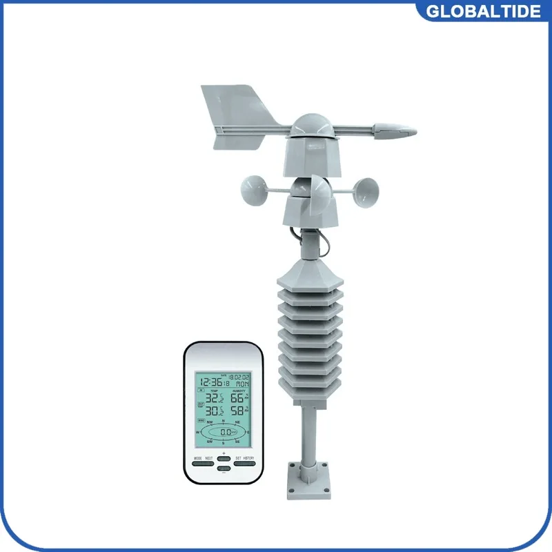 

Беспроводная метеостанция, анемометр, цифровой датчик направления скорости ветра, измеритель температуры и влажности для холода ветра