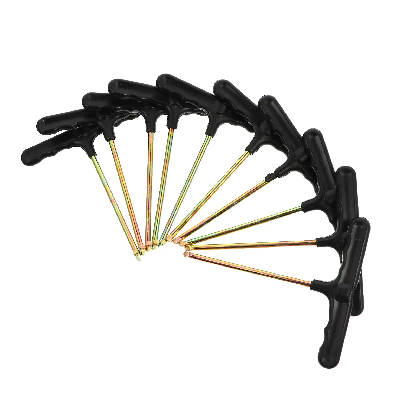 Trampoline Spring Puller Tool – 10pcs T-Hook Metal Spring Tool for Trampoline Installation, 5mm Diameter