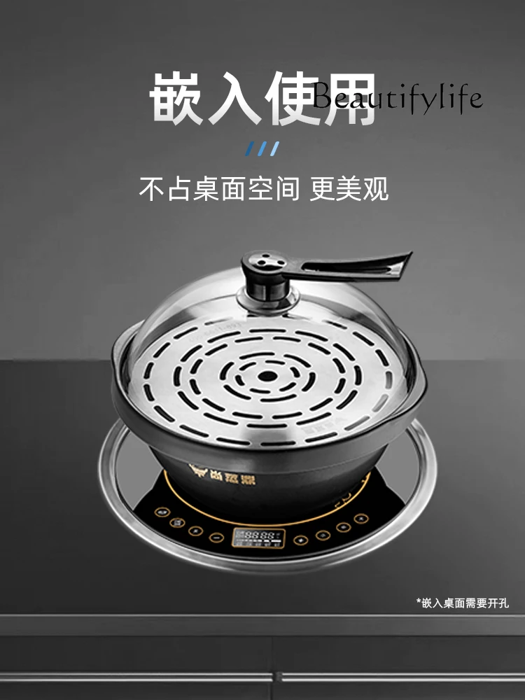 Seafood Steam Pot Household Steam Hot Pot Sauna Pot Multi-Functional Electric Steamer Fantastic Steamer