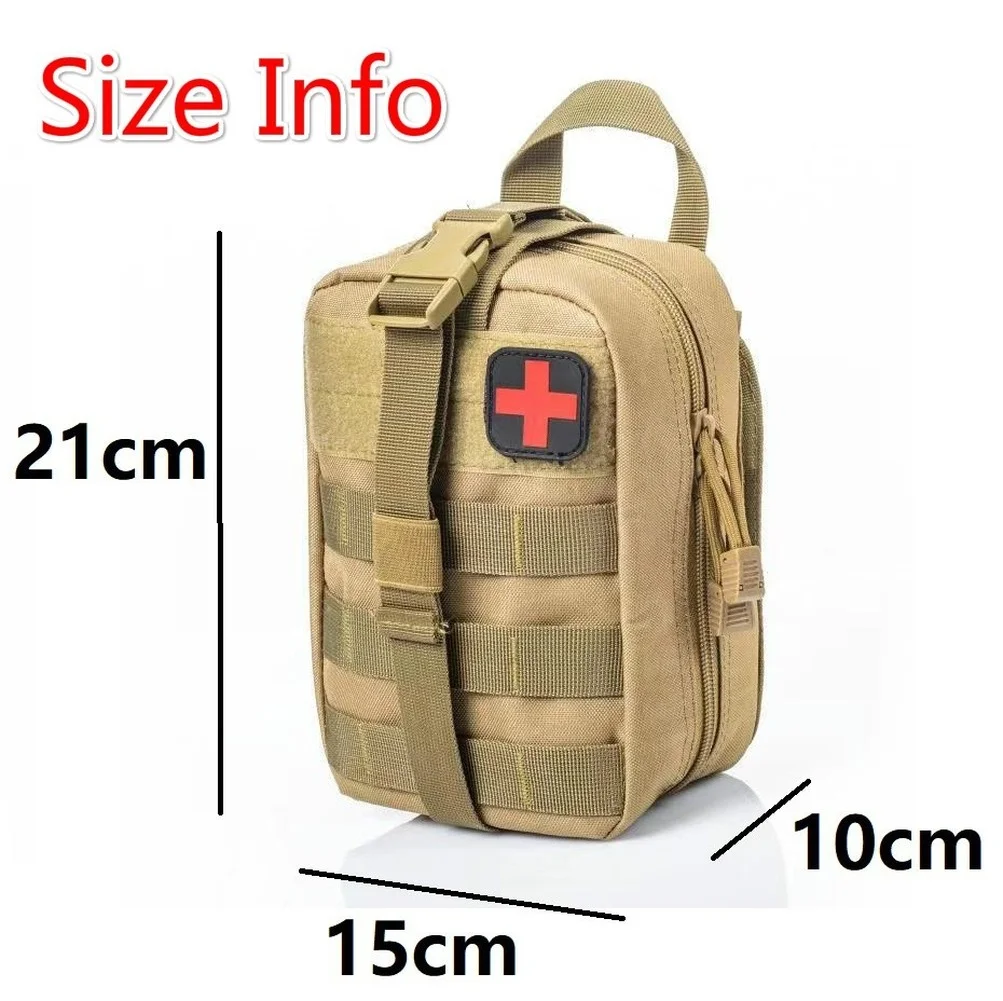 JBTP Aid Pouch First-Aid Kit Accessory Bag Tactical Waist Pack Multi-Purpose Outdoor Mountaineering Life-Saving Bag