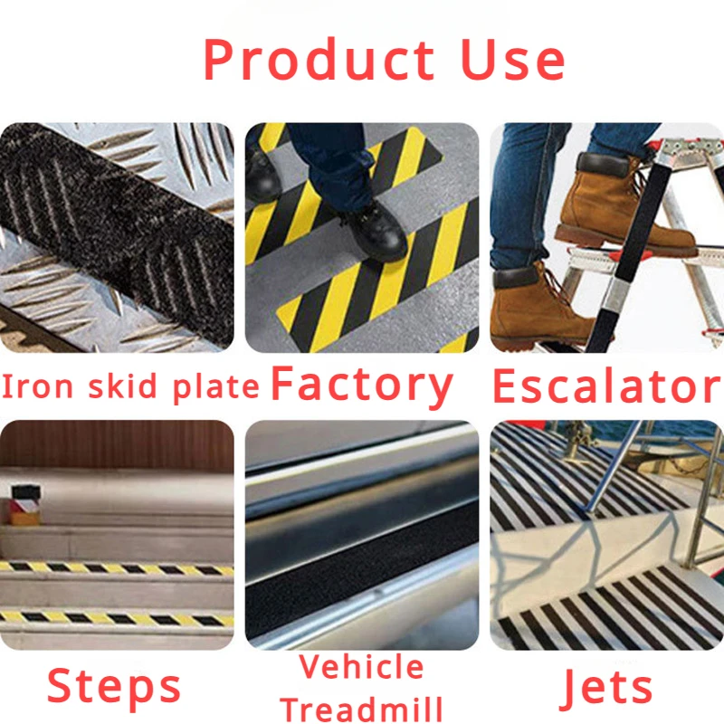 Black Frosted Anti-slip Tape Anti-frosted Slip Strips for Stairs Self-adhesive Bathroom Floor Steps Waterproof Anti-slip Warning image 4