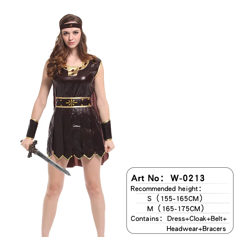 Costume de guerrier romain, ensemble familial de gladiateur Parent-enfant, tenues d'halloween pour adultes et enfants, Costume de Cosplay d'armure médiévale