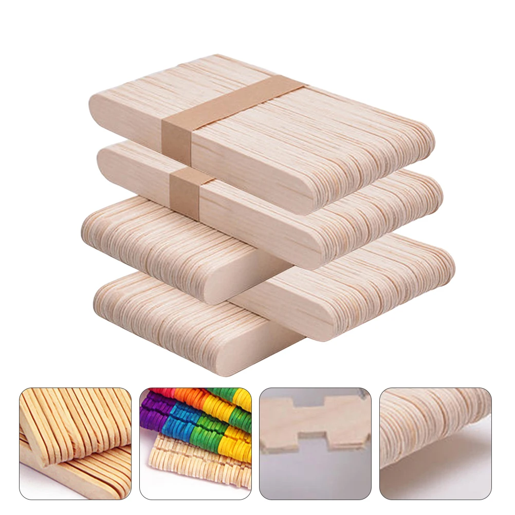 ไม้แท่งงานฝีมือ 250 ชิ้น สีไม้ธรรมชาติ เหมาะสำหรับงานประดิษฐ์ในห้องเรียน งานปาร์ตี้ กิจกรรมในค่าย งาน DIY ไม้ไอศกรีม