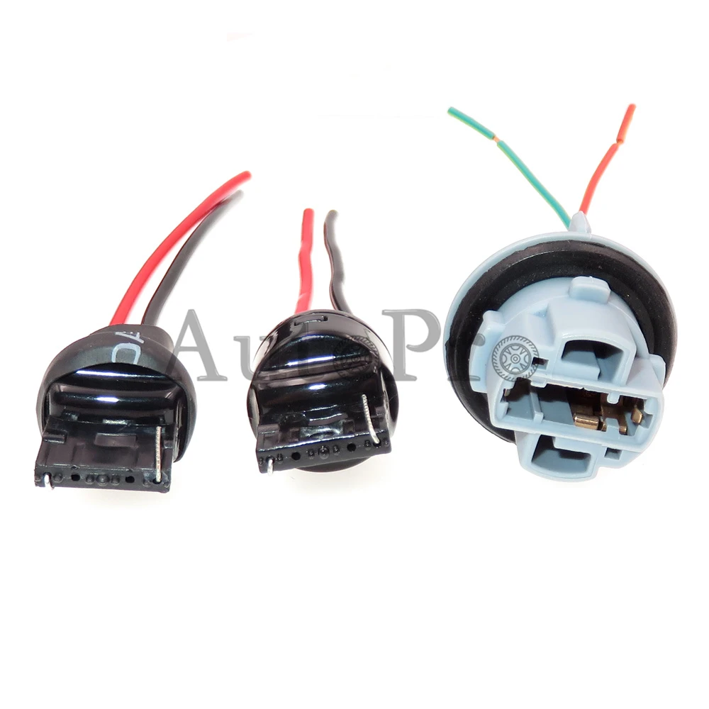 1 Set 2 Hole Car Cable Socket T20 W21W 7440 AC Assembly Auto Wiring Terminal Plug Automobile Wire Connector