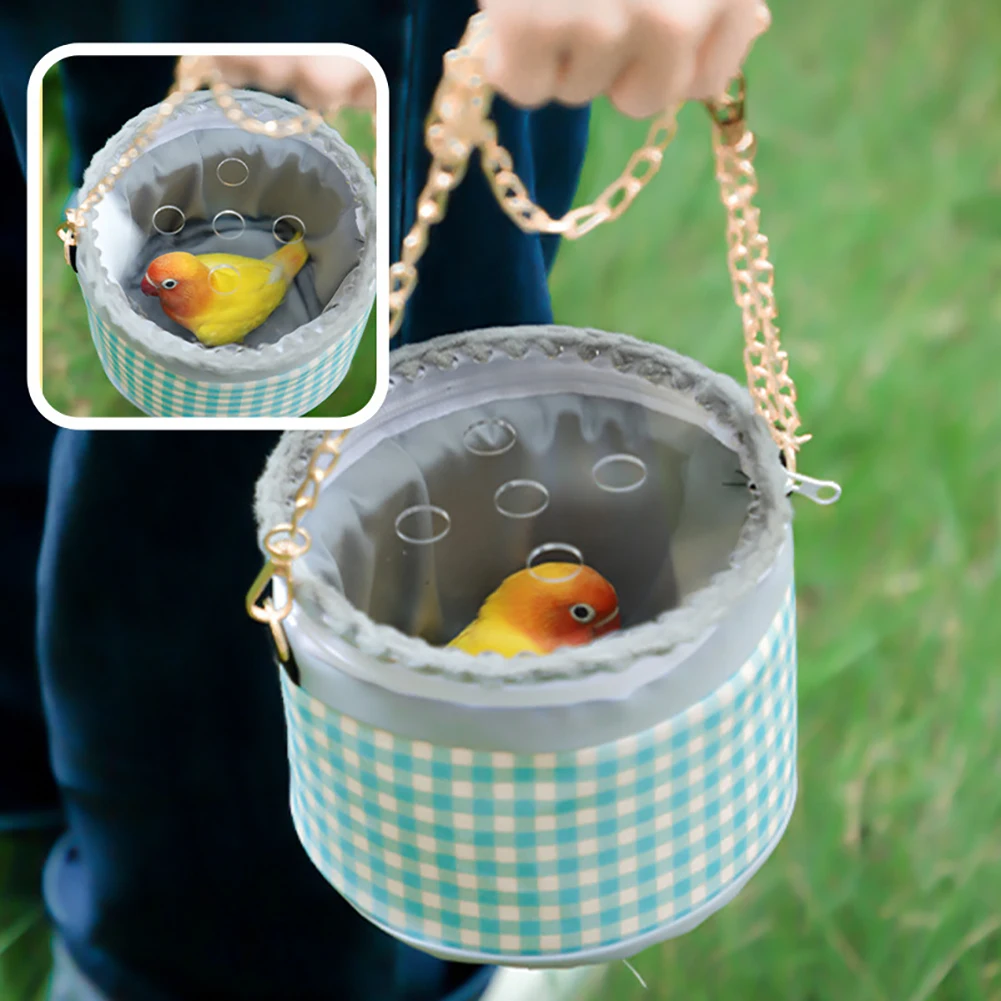 

Pet Carrier Bag With Metal Shoulder Chain Portable Hamster Carrier Travel Bags Sugar Glider Travel For Small Pets Hedgehog