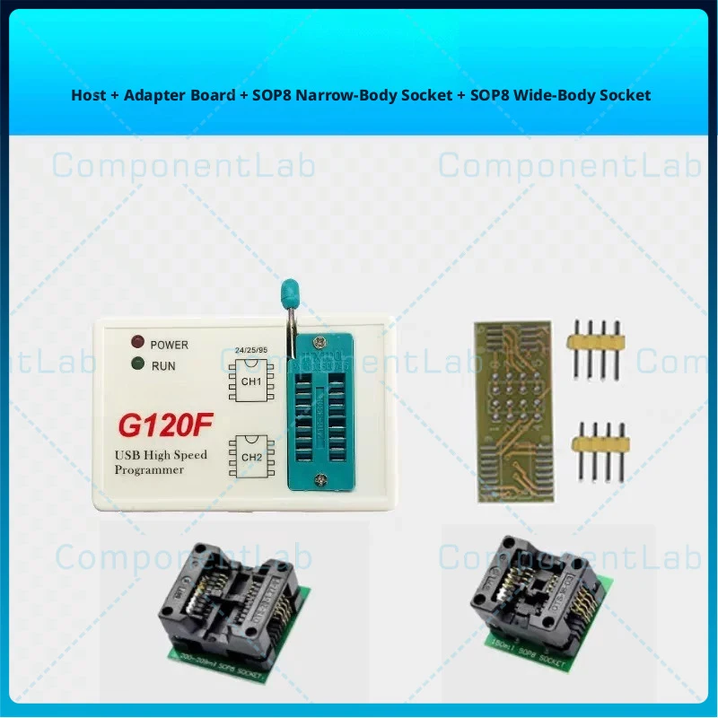 For G120F USB Programmer SPI Flash 24/25/45/95 EEPROM BIOS Chip Reader Writer