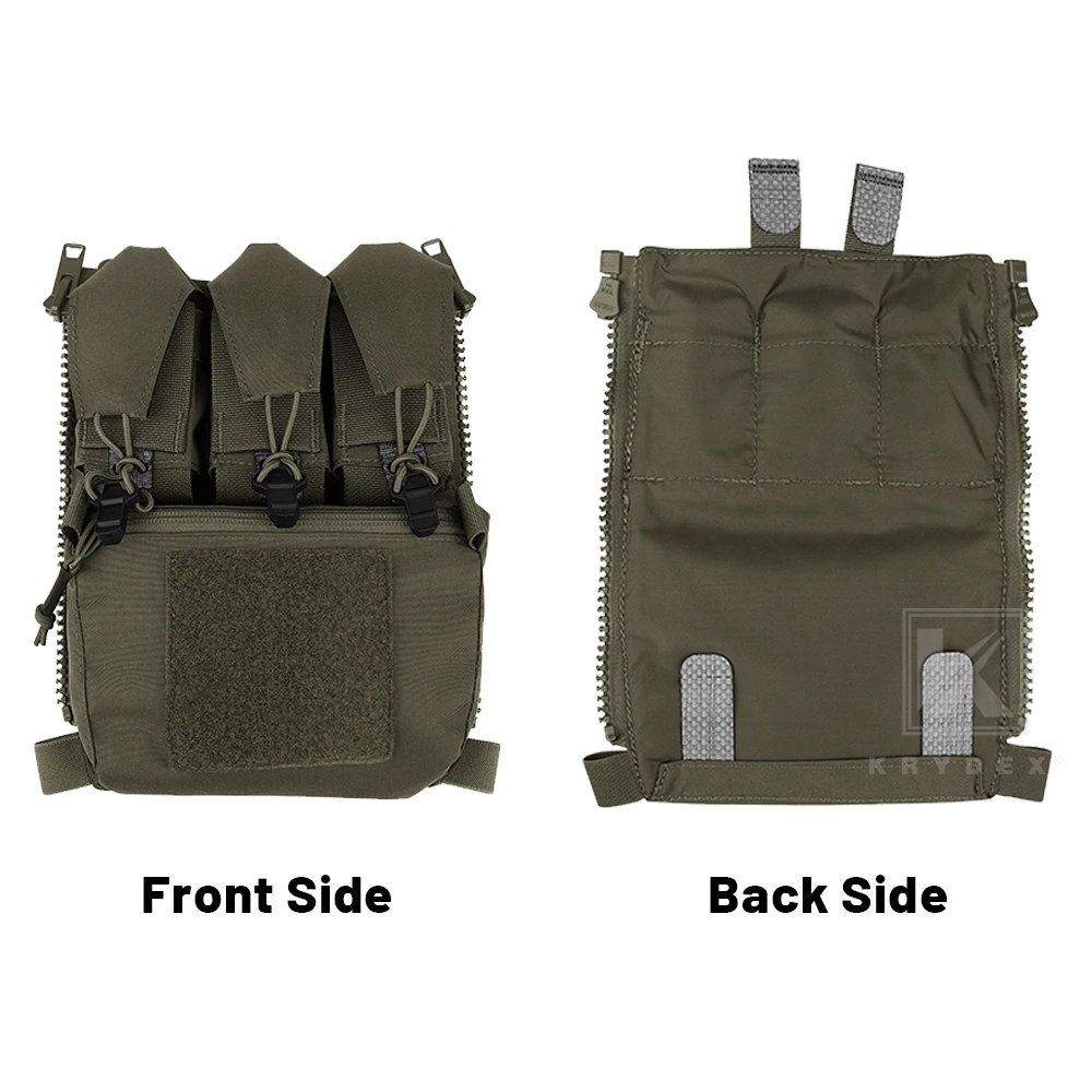 KRYDEX 500D Tactical FCPC V5 Vest Zip On Backpack Panel Hunting Combat Outdoor Plate Carrier Vest Multipurpose Banger Bag