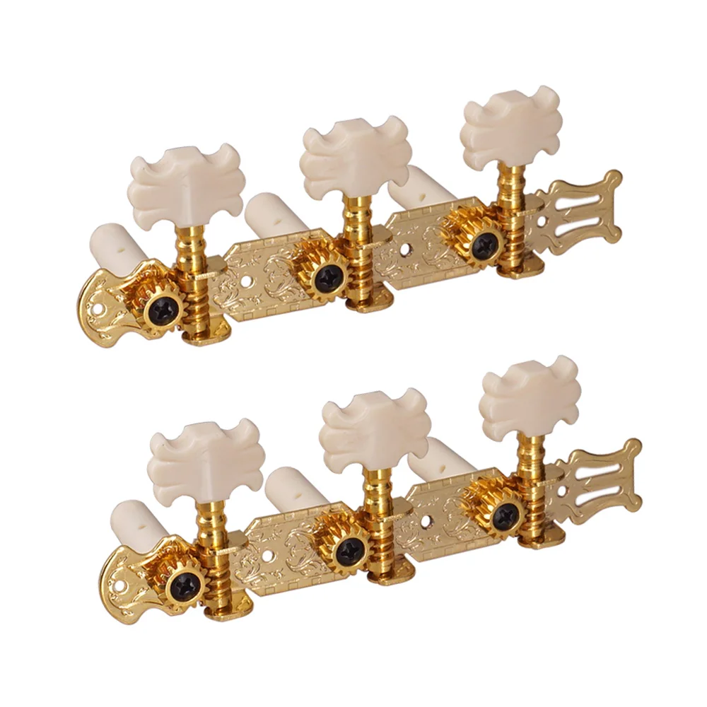 1 Pair Gold Guitar Tuning Pegs Classical Guitar String Tuning Pegs Tuners Machine Heads String Tuner Gold