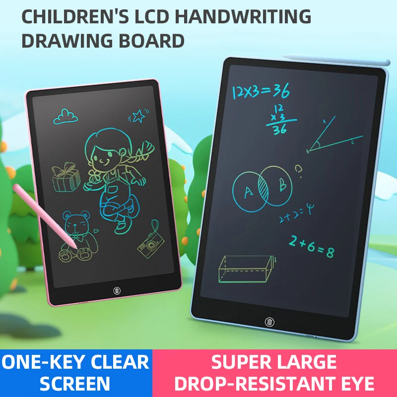 16inch Children's Magic Blackboard LCD Drawing Tablet Toys for Girls Gifts Digital Notebook Big Size Graphics Board Writing Pad