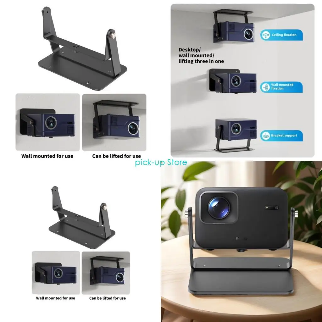 Montaje proyector metal Q5wa 360 Rotación Montaje pared techo ángulo ajustable Universal
