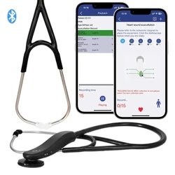 Bluetooth Digital Stethoscope Medical Wireless Stethoscope Dual Mode APP Stethoscope History Recording Storage Multi-user