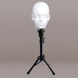 Wig Head Model Mannequin Dummy Wig Glasses Hat Display Stand Rack Hairpieces Stand Holder Head Model Wig Display with Stand
