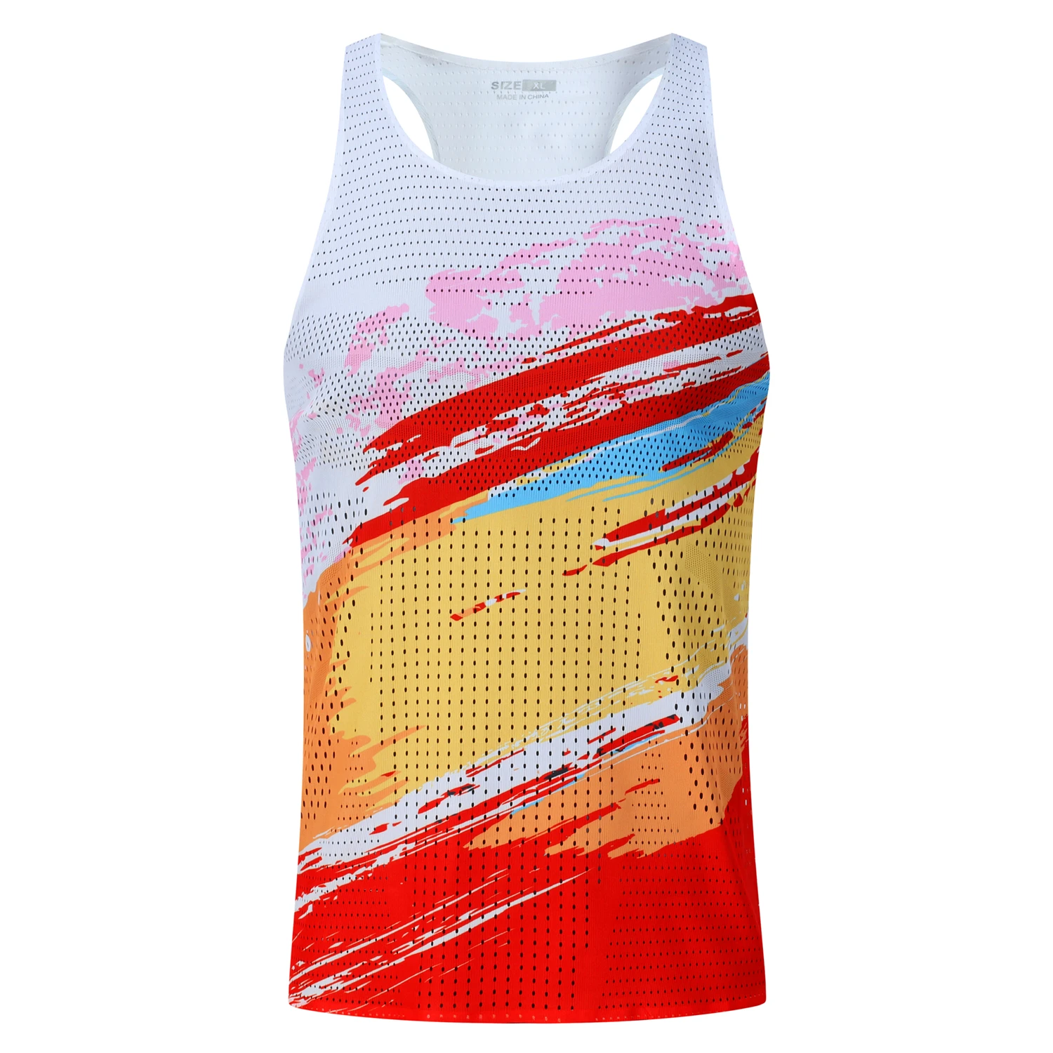 Herren-Laufweste mit Löchern, ultraleicht, Marathon-Unterhemd, Speed-Tops, Tank-Top, Sport-Fitness, ärmelloses Shirt, Kleidung, schnell trocknend