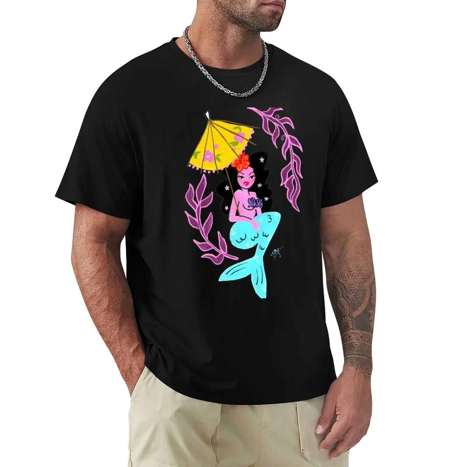 

Cocktail Mermaid T-Shirt shirts graphic tee korean fashion shirts graphic tees plus size men clothing