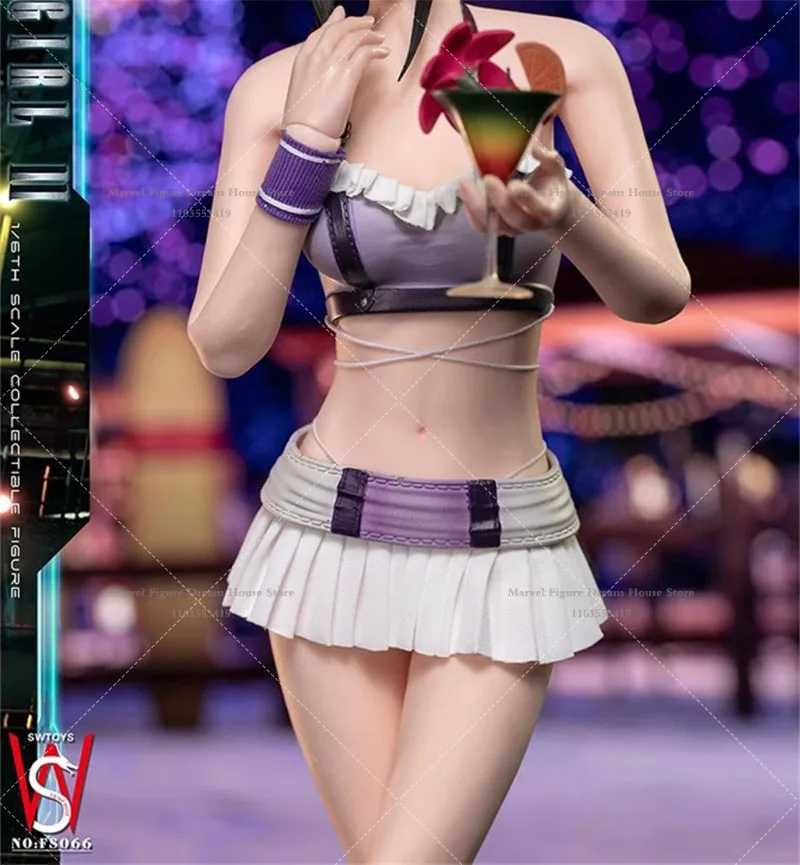 SWTOYS FS066 067 068 1/6 스케일 여성 의류 여신 티파 여름 수영복 카우걸 세트 12인치 액션 피규어용