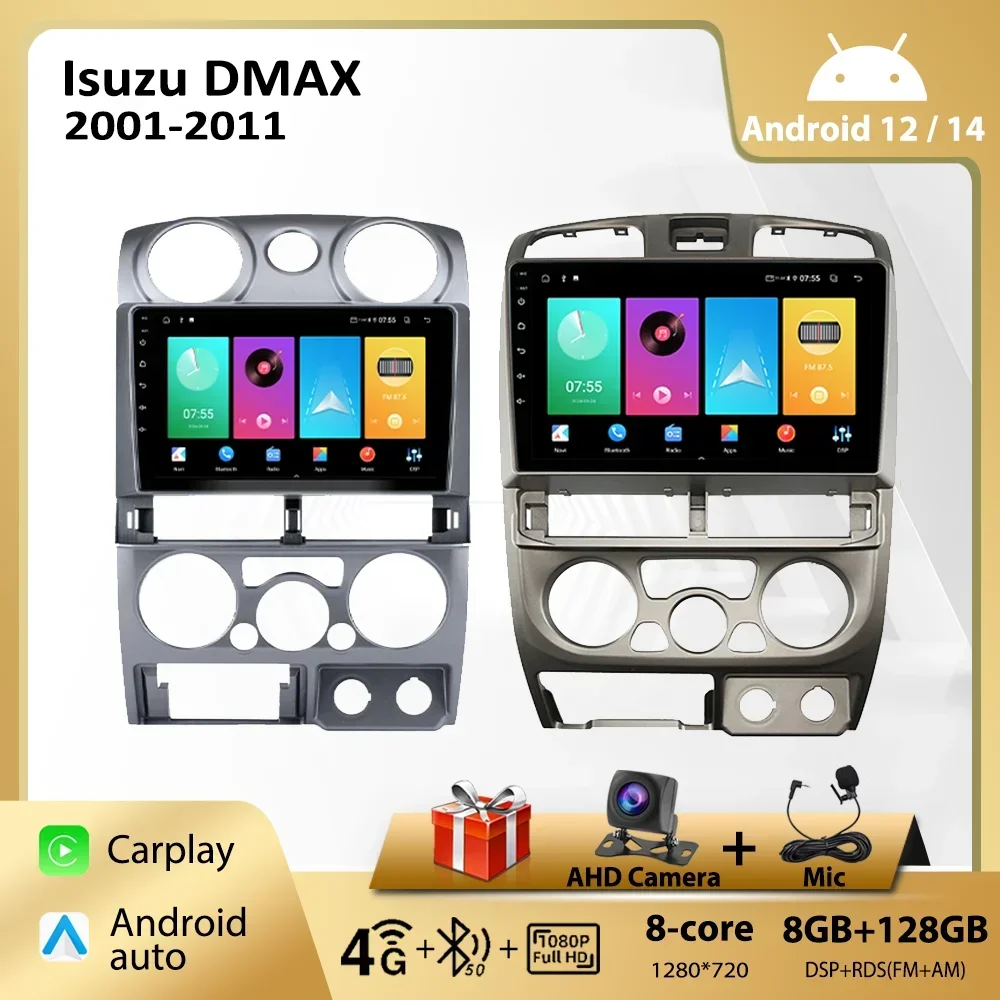 Android Car Radio for Isuzu D-Max DMAX for Chevrolet Colorado 2007-2011 Carplay Car Stereo 9‘’ Headunit Autoaudio Navigation GPS