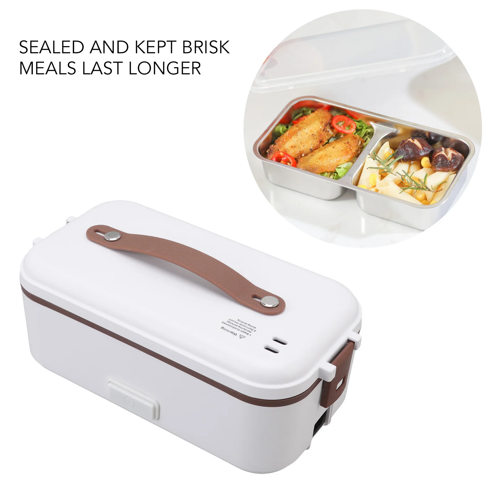 

0.4L Portable Electric Lunch Box Food Warmer 300W High Power Fast Heating Lunch Box for Travel Car Work Home School Office