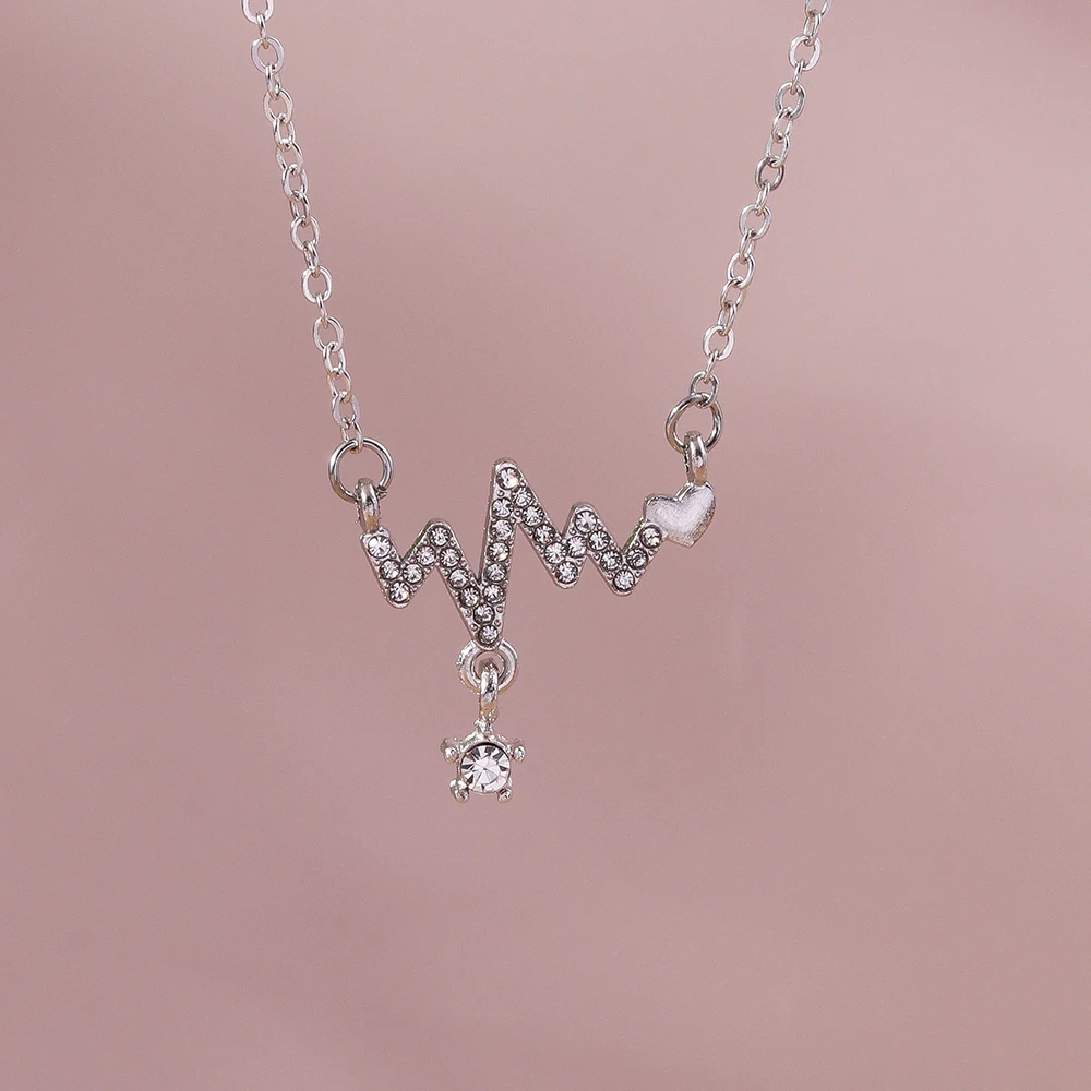 Y2K Kristall Schmetterling Herz Halskette Mode Kpop Glänzende Schlüsselbein Kette Halsketten für Frauen Mädchen Neue Trend Party Geschenke Schmuck – Detail 21