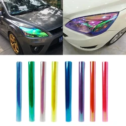 30x200cm Car Self Adhesive Chameleon Headlight Fog Light Taillight Films, Motorcycle Vinyl Wrap Car Decoration, Tint Vinyl Film