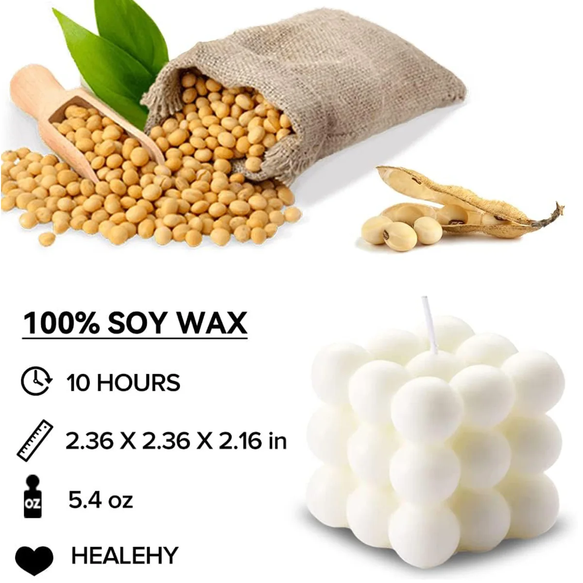 شموع مكعبة الفقاعات المعطرة، شموع للديكور المنزلي المعطرة، ديكور الغرفة الجمالية لطيف الدنماركية الباستيل حفلة عيد ميلاد هدية لصديق