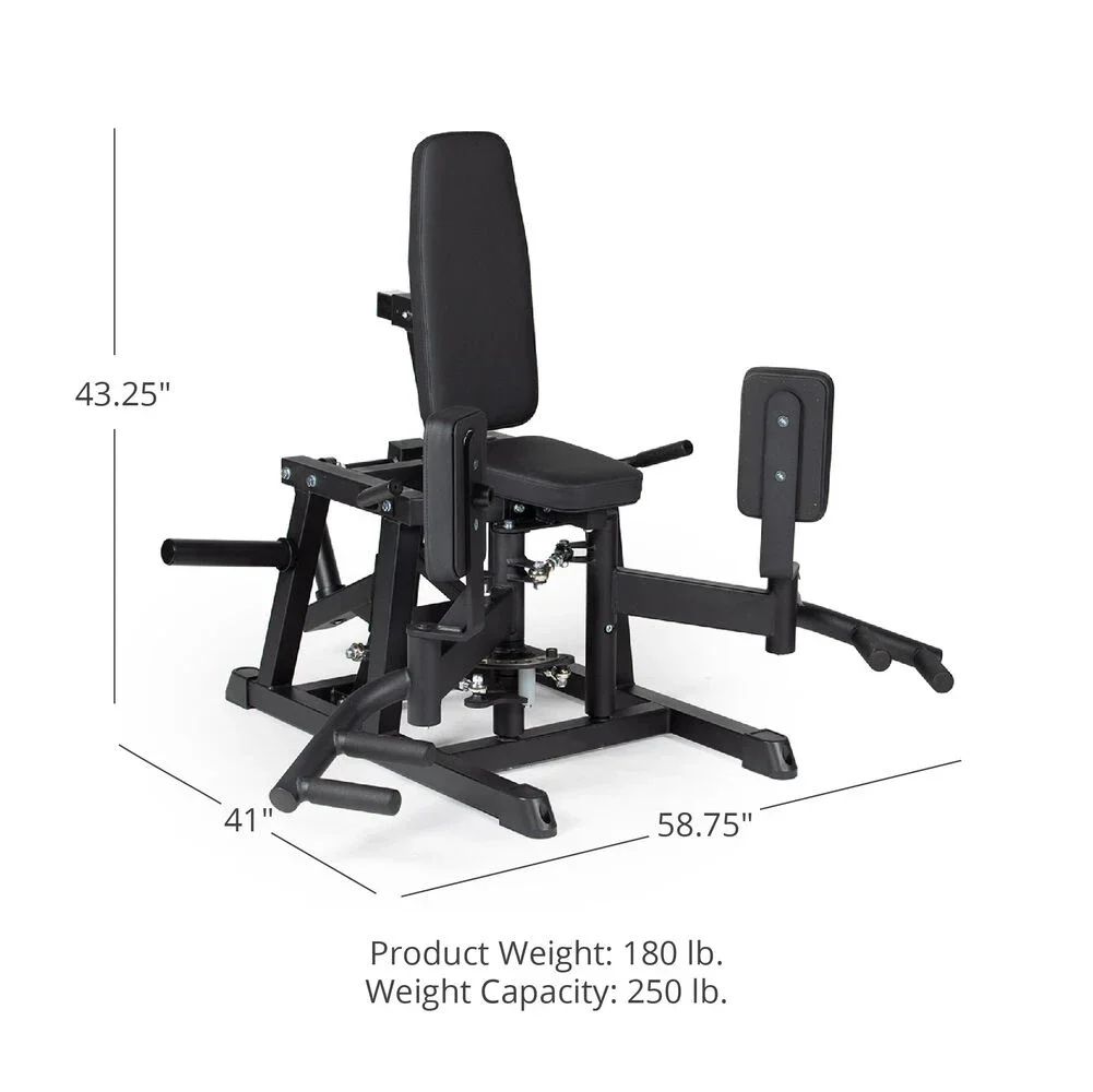 Plate-Loaded Hip Abductor and Adductor Exercise Machine