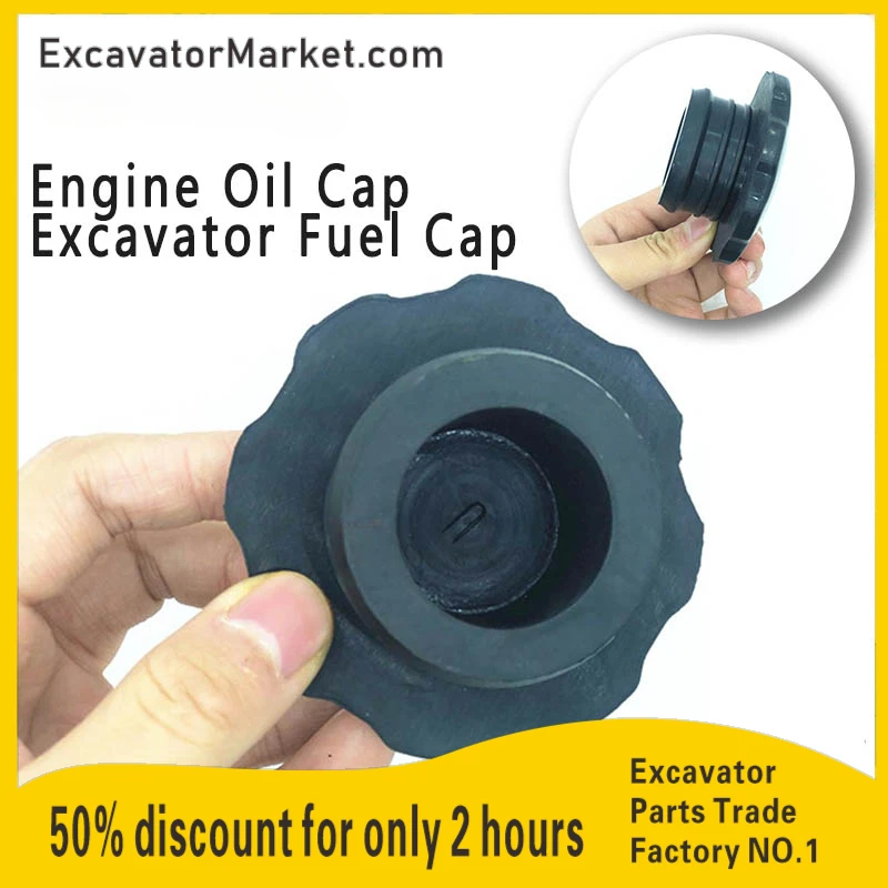 for HITACHI ZX ZAX200 ISUZU 4BG1 4HK1 6HK1 Interior Accessories Engine Oil Cap Excavator Fuel Cap Excavator Accessories