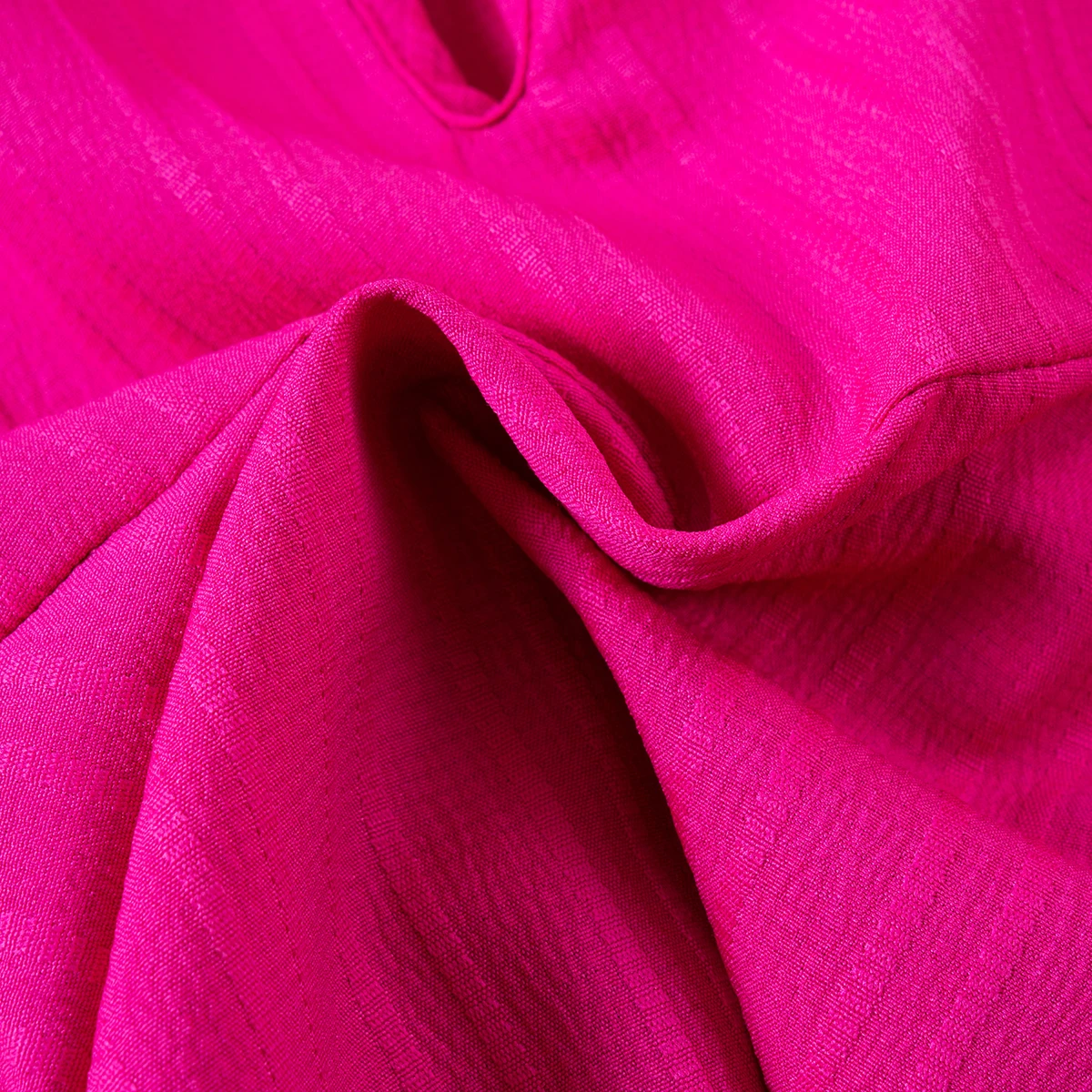 طفل بلا أكمام أعلى وشورت كشكش ، بدلة عادية ، لون خالص ، صيف ، صغير ، طراز جديد ، مناسب للارتداء اليومي ، طفلة رضيعة ، 2