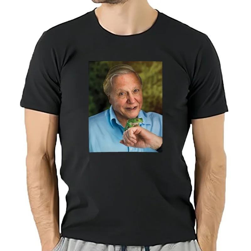 Camiseta de David Attenborough para hombre, camisa de anime, sublime, personalizada, nueva edición