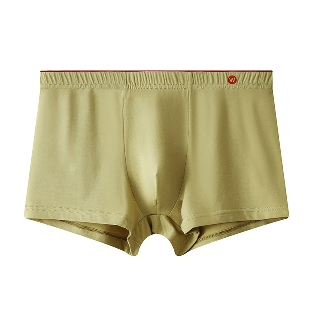 موجز القطن الأسود رمادي داكن أخضر L-3XL الوردي الأبيض الملابس الداخلية الربيع الصيف عطلة منتصف الخصر سراويل الحقيبة