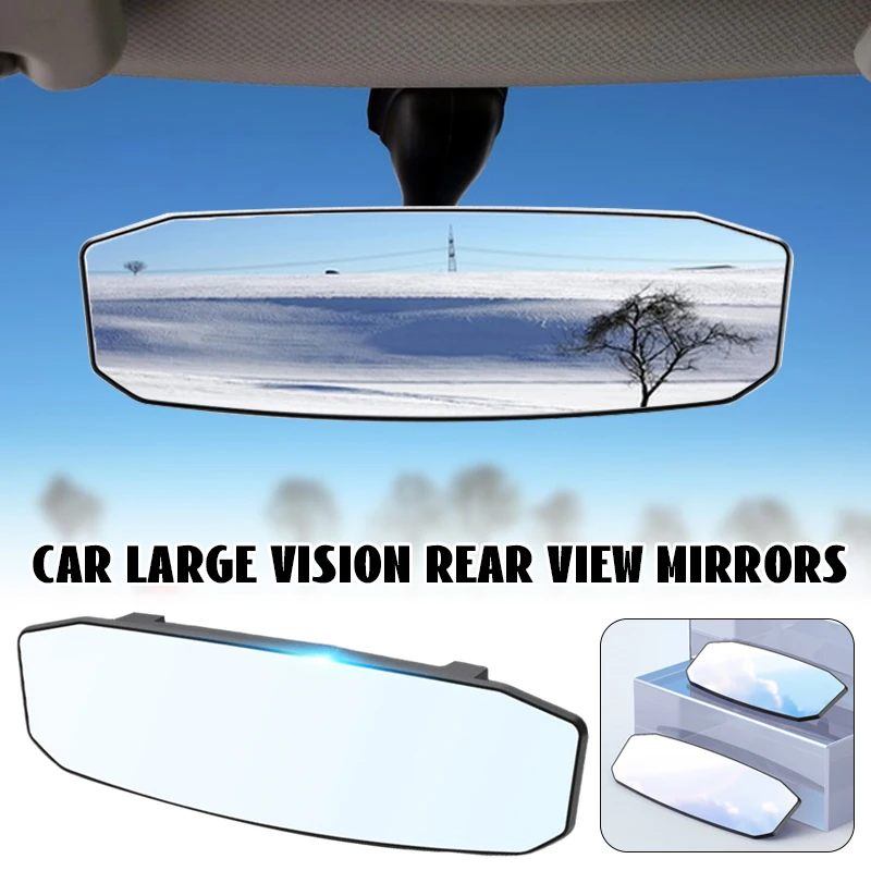 Car Baby Mirrors Interior Rear View Mirror Wide Angle Convex Rearview Mirror Anti Glare Large Vision Auxiliary Monitor