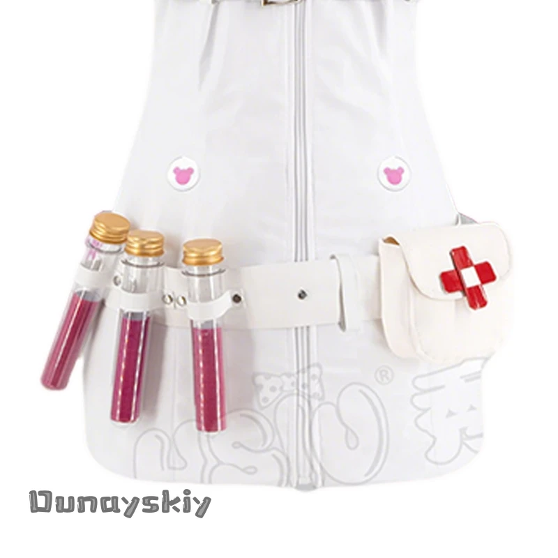 Buro Cosplay Costume Virtual Idol Cosplay Anime Cos MuseDash Costume Nurse Top Skirt Halloween Party Disguise for Adult Women view 3