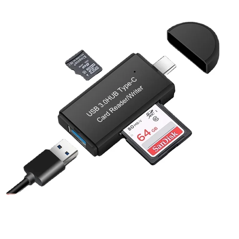 

Высокоскоростной адаптер Micro USB Type C USB OTG 3.0 TF SD для удлинителя компьютера типа C для ПК