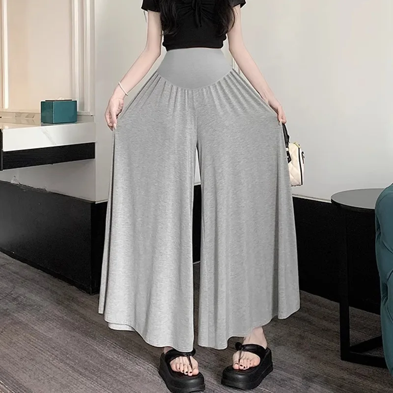 roupas-para-mulheres-gravidas-calcas-com-saia-larga-calcas-de-suporte-abdominal-calcas-soltas-e-casuais-para-maternidade