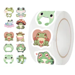 500pcs/roll Cute Traveling Frog Cartoon Graffiti Stickers DIY Phone Guitar Laptop Notebook Suitcase Waterproof Sticker Kids Toy