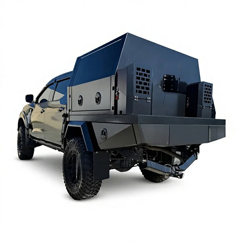 Car Accessories 4x4 Heavy Duty Ute Aluminum Canopy Tray Service Body Aluminium Fabrication For Australia