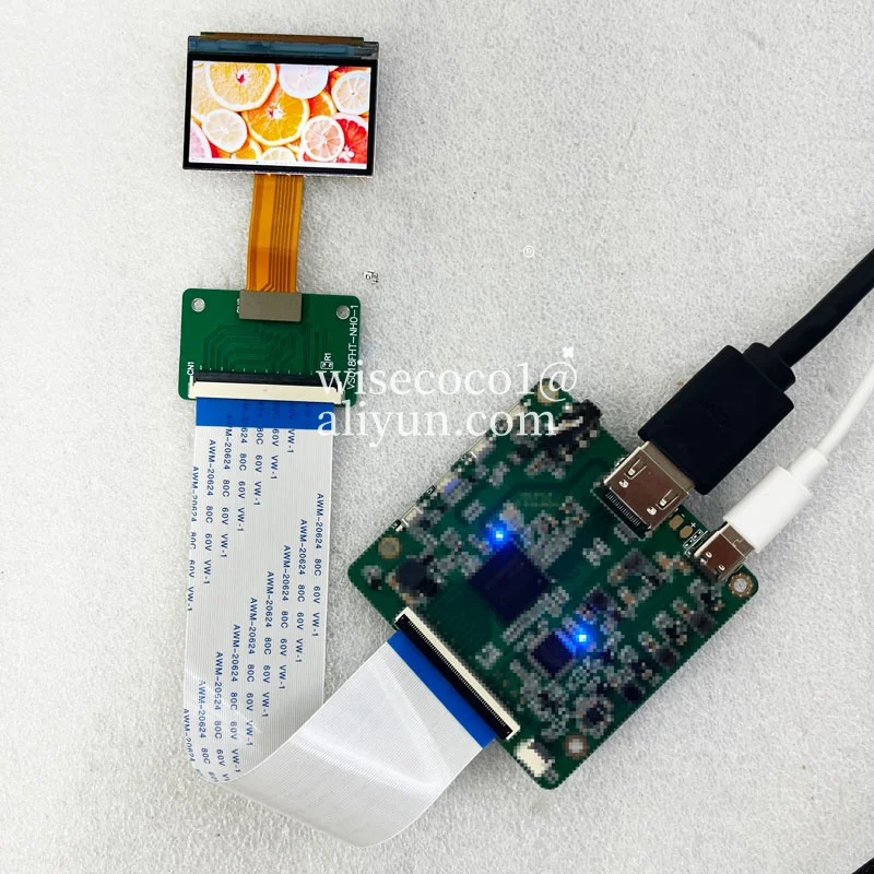 1.8'' 1920x1080 VR AR Display Kit MIPI Screen with Type-C HDMI-Compatible Controller Board for FPV EVF Viewfinder