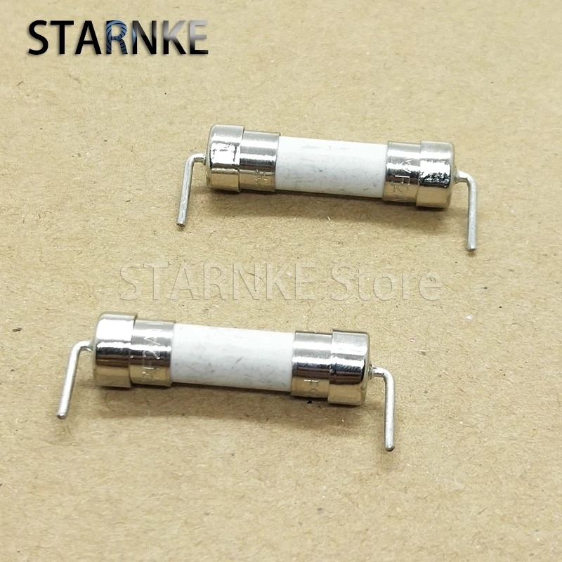 20PCS 5*20MM With Pin Ceramic Fuse F2AH 250V Fast Melt Fuse Shape Feet Fast Break