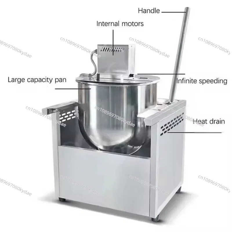 Stainless Steel Popcorn Machine Industrial Vertical Heating Electric Popcorn Maker Durable for Home Commercial Cinema Party Use