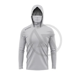Solid Color Mask Hoodies Shirts Suitable For Fishing Hunting Climbing Camping Hiking Outdoor Sun Protection Breathable Clothing